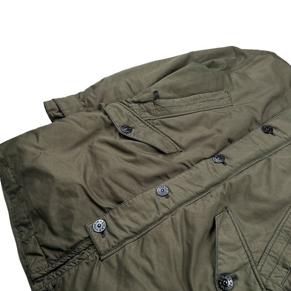 Stone Island 2017  Khaki David TC Down Filled Parka Jacket - XL