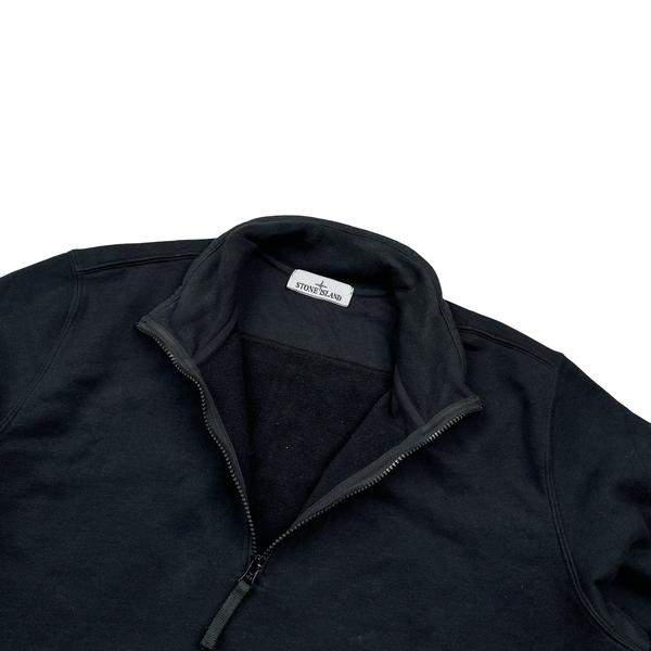 Stone Island 2023 Black Quarter Zip Jumper - XL