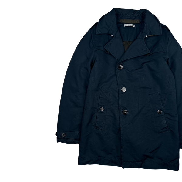 Stone Island 2011 David OVD Quilted Trench Coat - Small