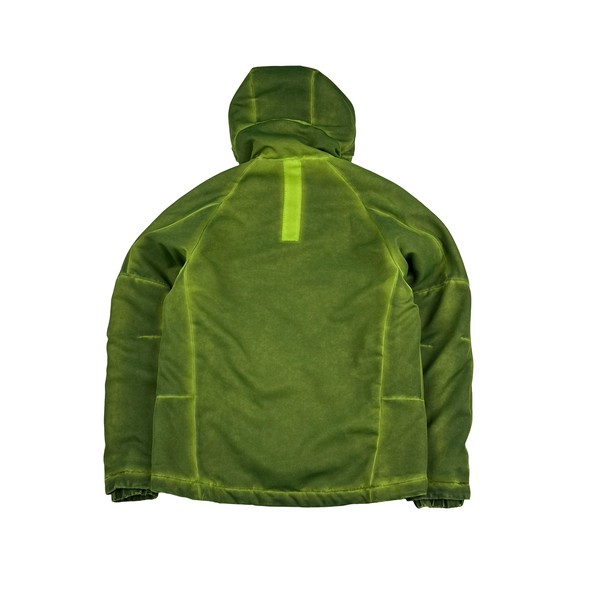 CP Company Green Eclipse Zipped Softshell Goggle Jacket - Medium