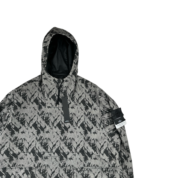 Stone Island 2018 Shadow Project Discharge Cotton 2.5L Raso Smock - Large