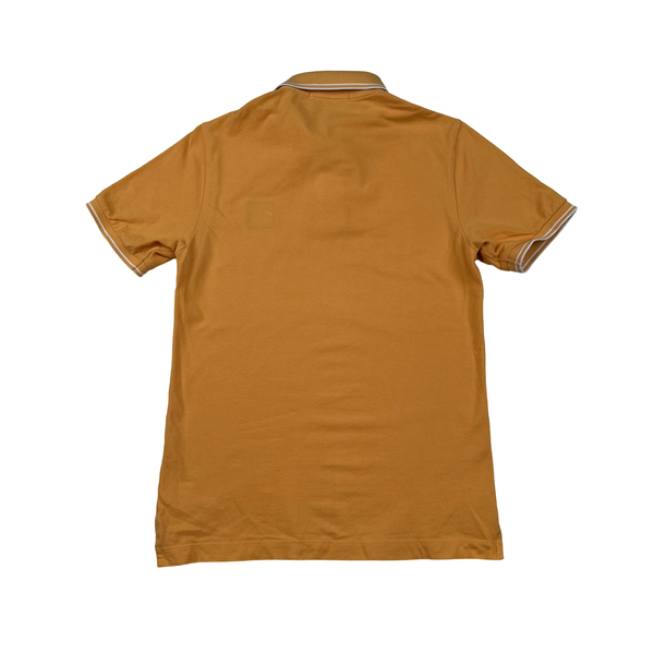 Stone Island Orange Short Sleeve Polo Shirt - Small