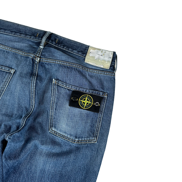 Stone Island CR Dark Wash Denim Jeans - 34"