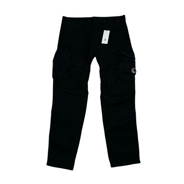 CP Company Black Ergonomic Fit Cargo Trousers - XXL