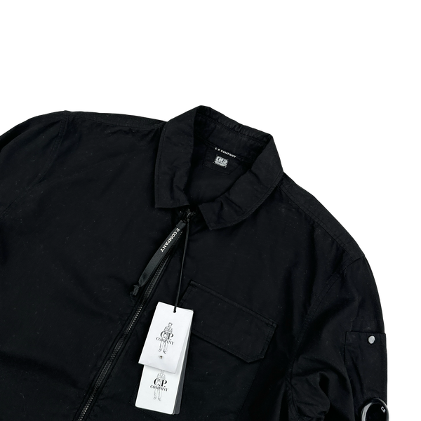 CP Company Black Cotton Overshirt - Medium