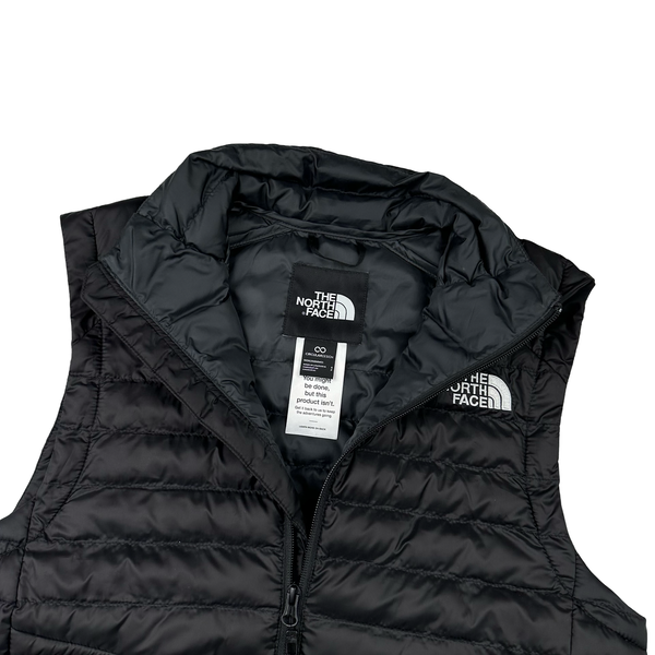 North Face Black Circular Down Puffer Gilet Jacket - Small