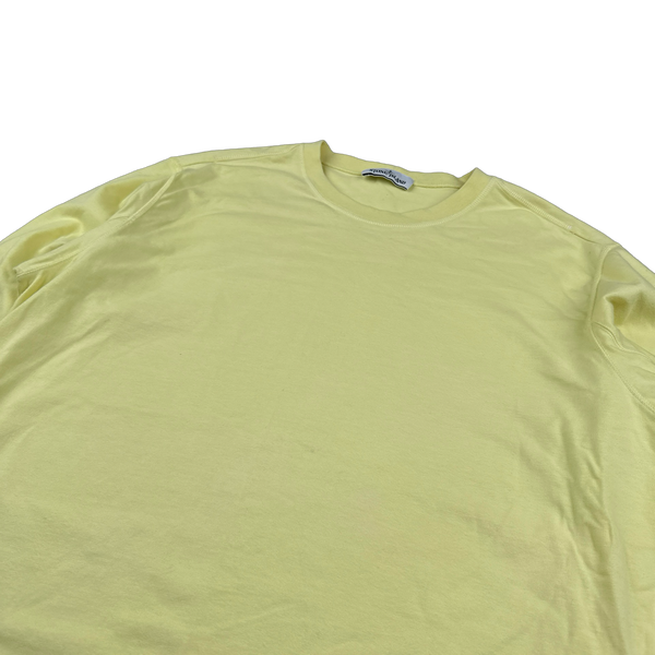 Stone Island 2019 Yellow Crewneck Cotton Jumper - XL