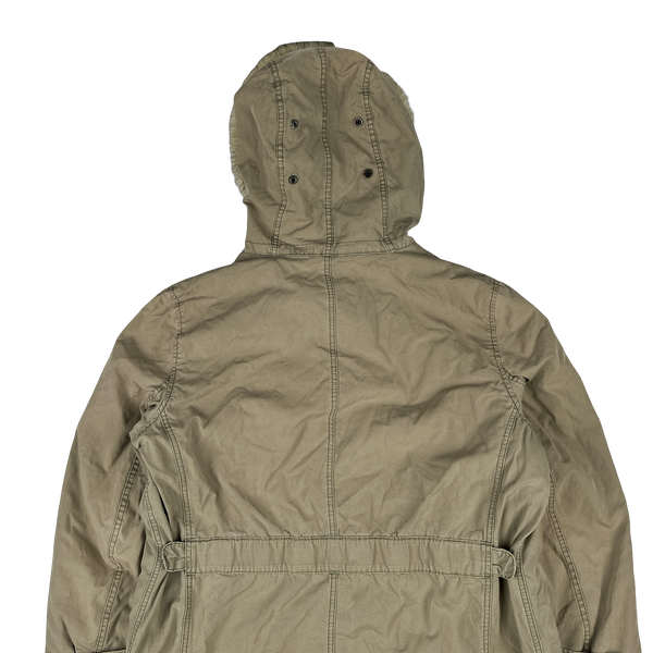 Ralph Lauren Denim Supply Fur Hooded Parka Jacket - Large