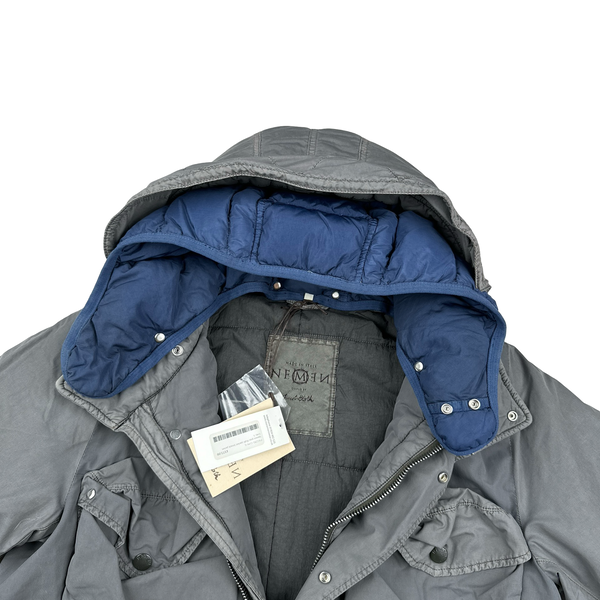 Nemen Grey Multi Pocket Double Lined Hood Smock Jacket - Large