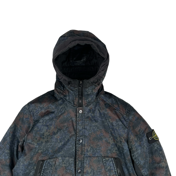 Stone Island Raso Gommato 2013 Camo Print OVD Jacket - Large