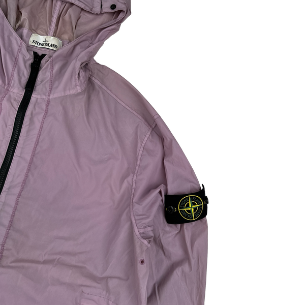 Stone Island 2020 Pink Skin Touch Nylon Hooded Jacket - Medium