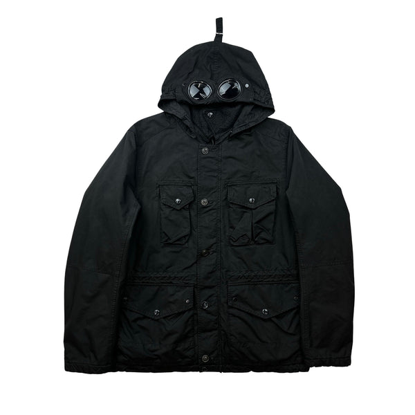 CP Company Black Micro Kei Multi Pocket Field Jacket - XL