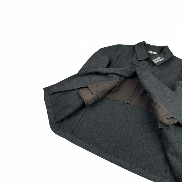 Stone Island 1997 Vintage Thick Wool Buttoned Collard Jacket