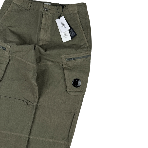 CP Company Khaki Ba Tic Cargo Trousers - Small