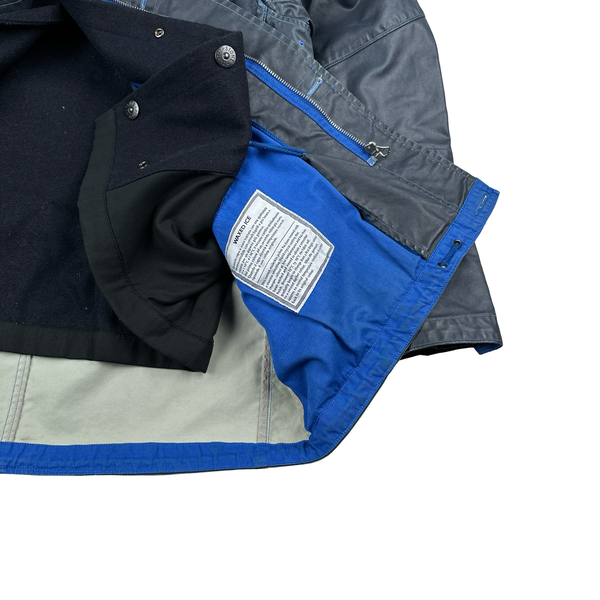 Stone Island Blue 2009 Dutch Rope Waxed Ice Jacket - XL