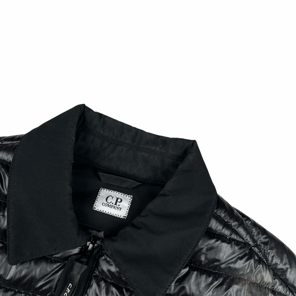 CP Company Black DD Shell Collar Puffer Jacket - Small