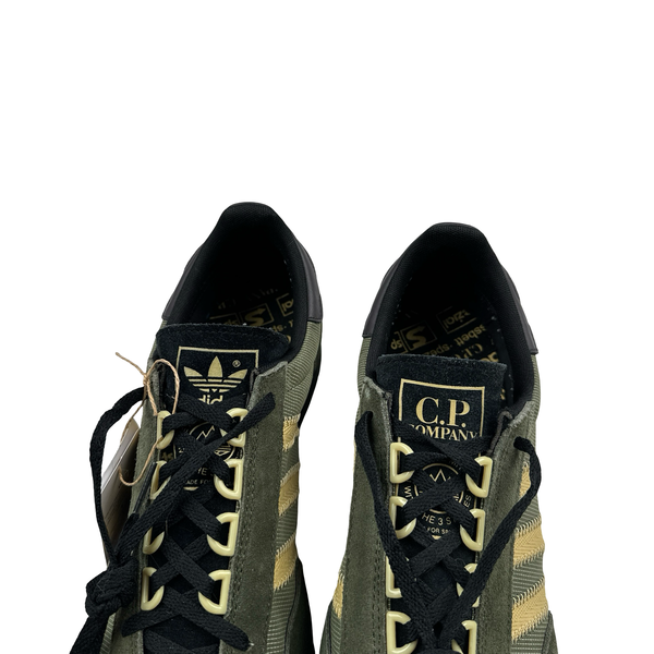 CP Company x Adidas Green/Black Samba Trainers - UK 10.5