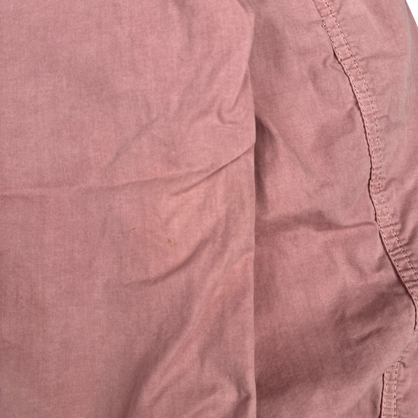 Stone Island 2021 Pink Cotton Zipped Overshirt - Large