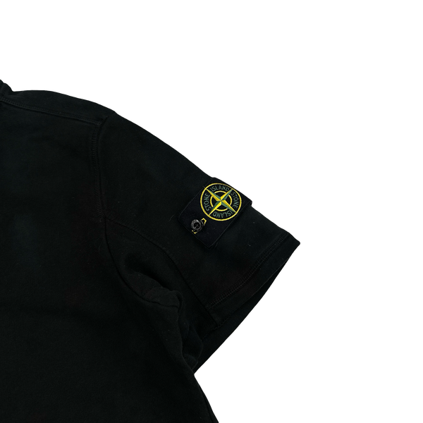 Stone Island 2018 Black Pullover Short Sleeve Jumper - Medium
