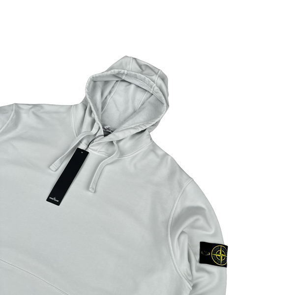 Stone Island 2022 White Pullover Hoodie - XXL