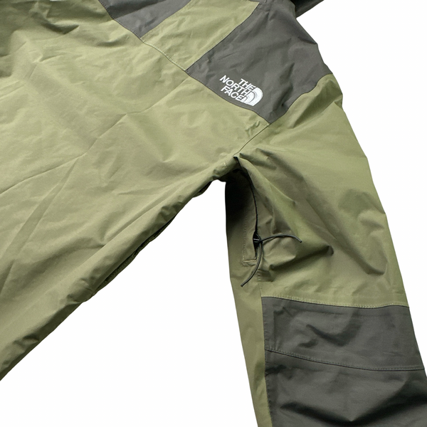 North Face Hyvent Green Colour Block Waterproof Rain Jacket - Small