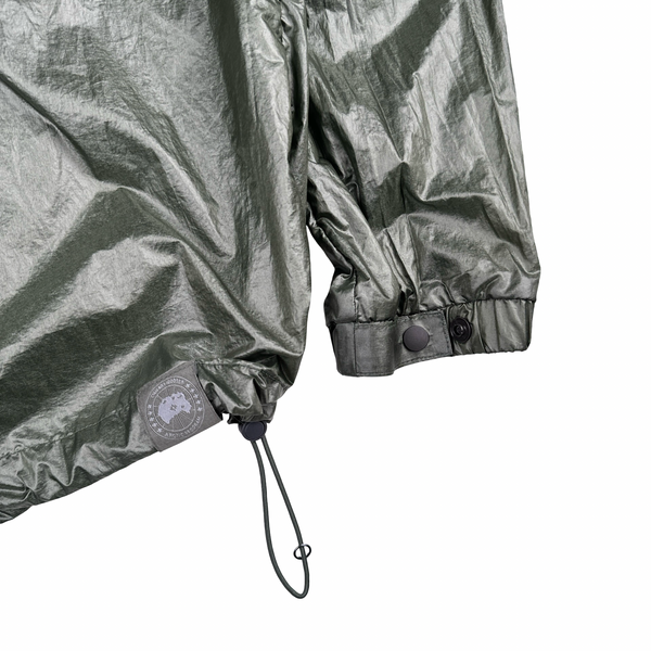 Canada Goose Dark Sage Lightweight Packable Nylon Hooded Jacket - Large