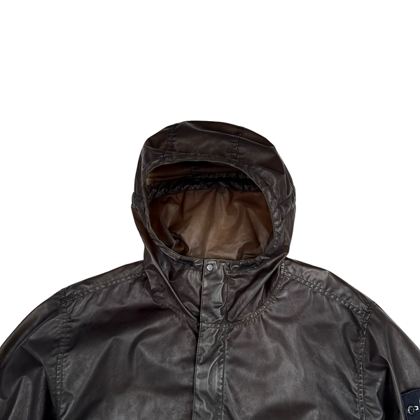 Stone Island Supreme Brown Poly Cover Composite Pullover Jacket - XL