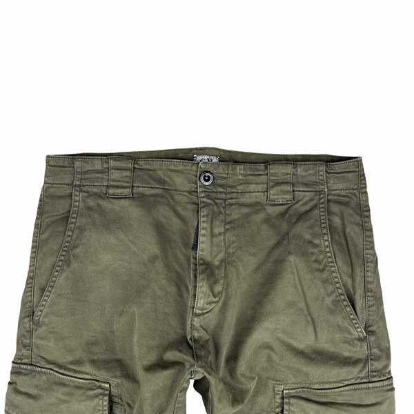 CP Company Khaki Ergonomic Fit Cargo Trousers - 30”