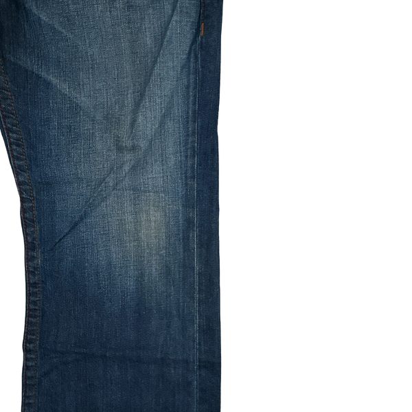 True Religion Blue Wash Contrast Stitch Bootcut Fit Jeans - 38”