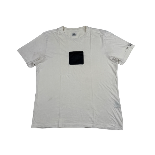 CP Company Graphic Spellout White T Shirt - XL