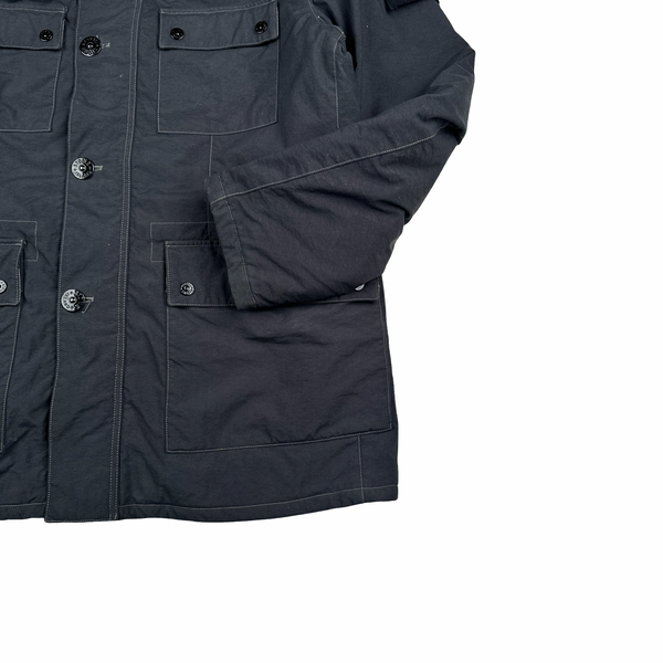 Stone Island Navy Reps Nylon R Military Jacket - 3XL