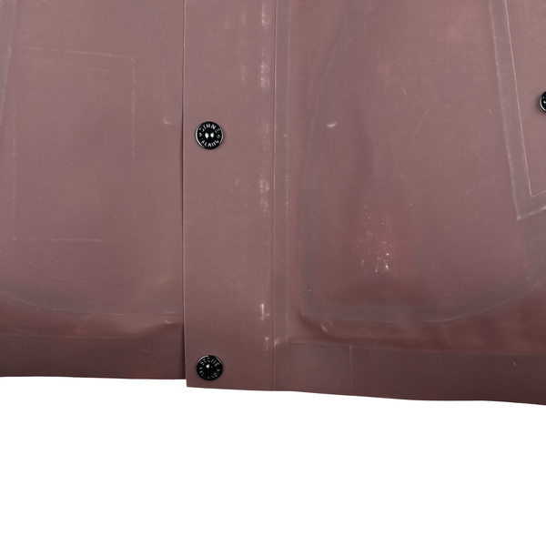 Stone Island 2023 Poly Strata Down Lined Brown Ice Jacket - Medium