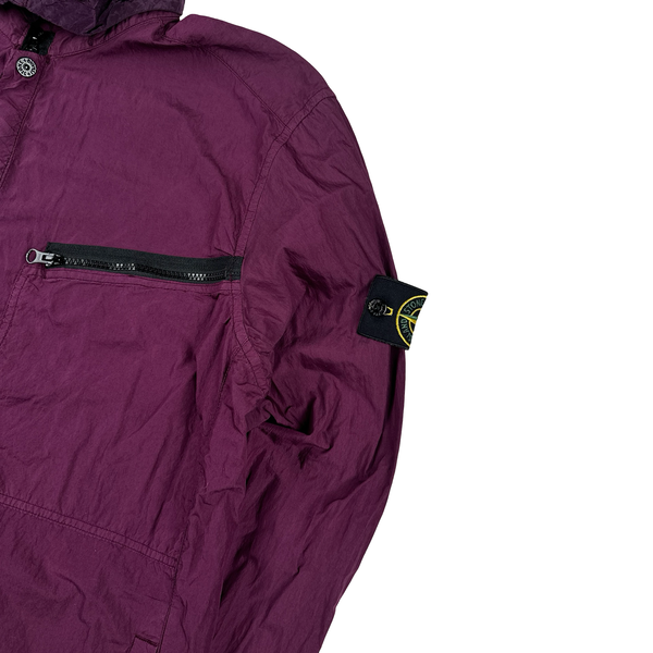 Stone Island 2015 Purple Nylon Metal Hooded Overshirt - XXL