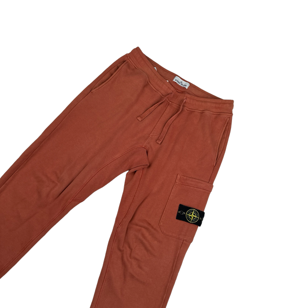 Stone Island 2019 Terracotta Cotton Jogging Bottoms - Medium