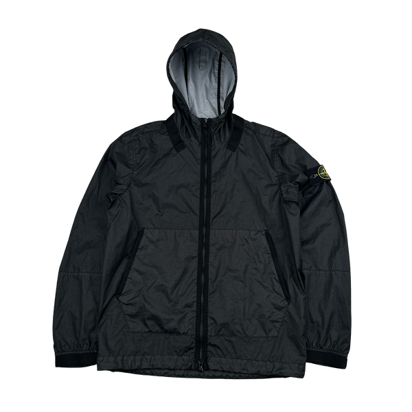Stone Island 2021 Black Membrana TC 3L Rain Jacket - Small