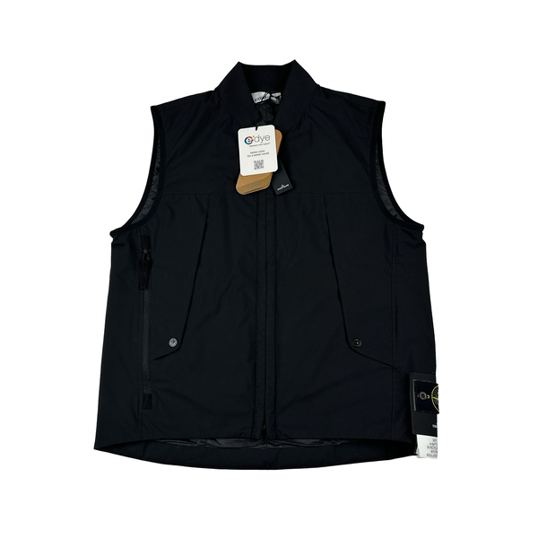 ま*っ様 STONE  PRIMALOFT vest Stone Island 2024 Black Soft Shell R Nylon Primaloft Gilet Jacket
