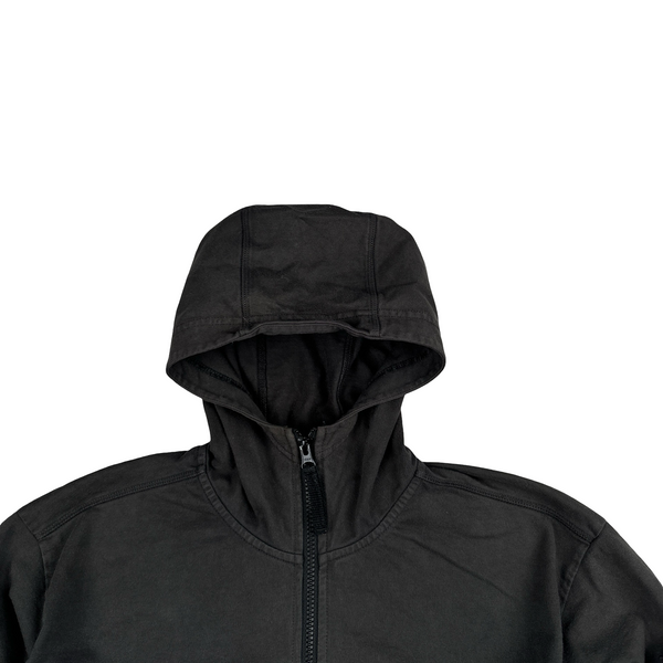 Stone Island 2019 Dark Grey Cotton Zipped Hoodie - Small