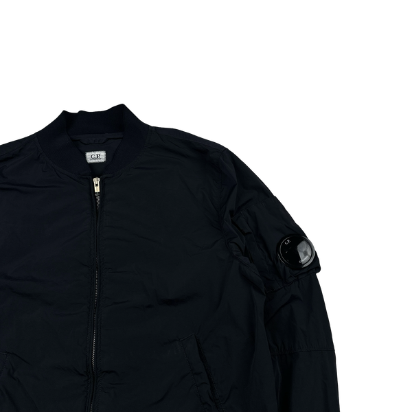 CP Company Black Nycra Lightweight Bomber Jacket - XL