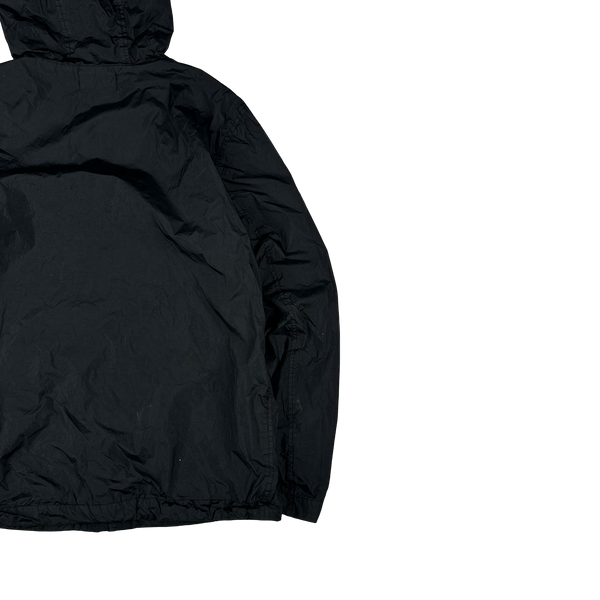 Stone Island 2023 Black Garment Dyed Crinkle Reps Jacket - Large