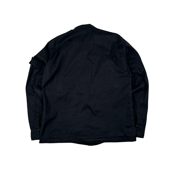 Stone Island 2015 Black Thick Cotton Multi Pocket Jacket - Large