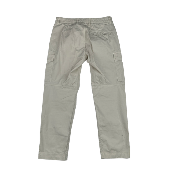 Stone Island 2023 RE T Cream Cargo Trousers - 30"