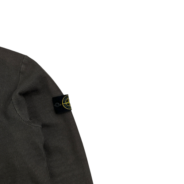 Stone Island 2000 Boxy Fit Brown Ribbed Pullover Crewneck Jumper - XL