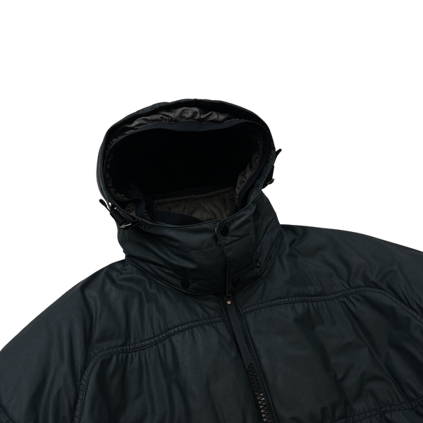 Ma Strum Padded Fleece Hooded Quilted Padded Zipped Jacket - Large