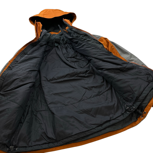 North Face 3 In 1 Orange Dual Layer Hyvent Jacket - Small
