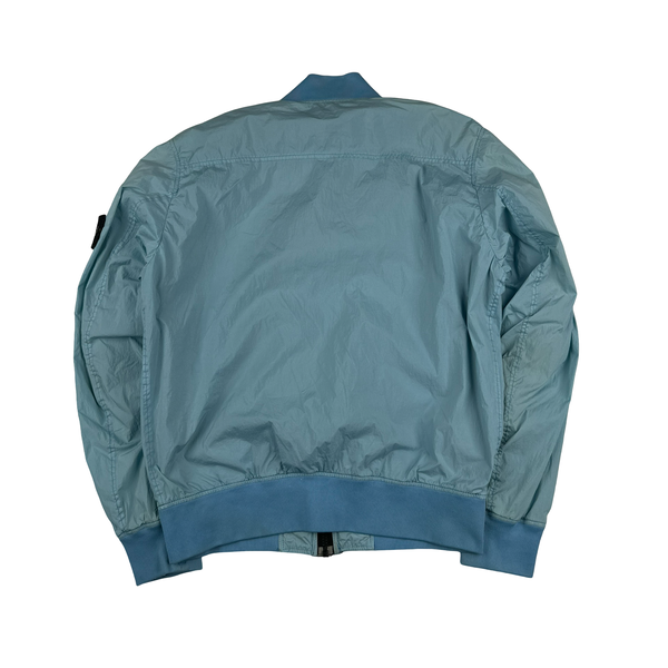 Stone Island 2017 Blue Garment Dyed Crinkle Reps Jacket - Medium