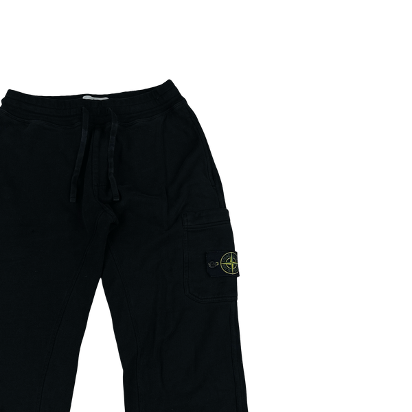 Stone Island 2016 Black Cotton Cargo Joggers - Small