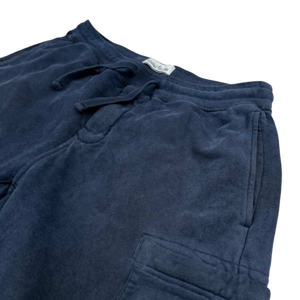Stone Island 2021 Navy Cotton Shorts - Medium