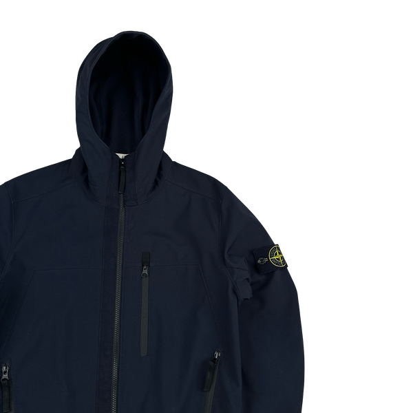 Stone Island 2018 Navy Soft Shell R Jacket - Small