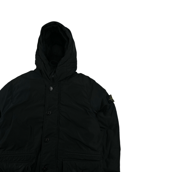 Stone Island 2013 Black Micro Reps Down Filled Winter Jacket - Medium