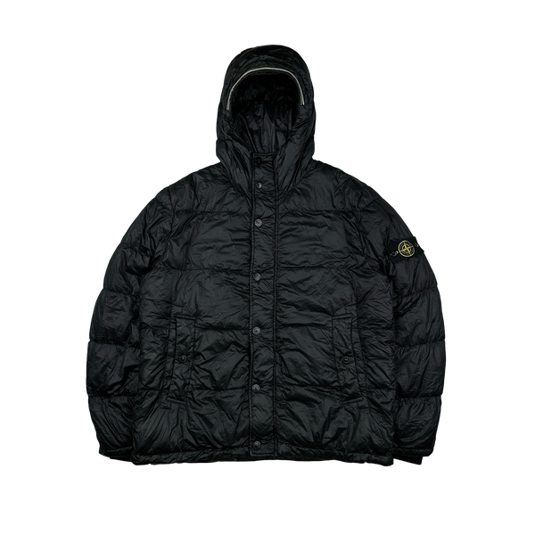Stone Island 2013 Black Garment Dyed Puffer Jacket - 3XL – Mat's